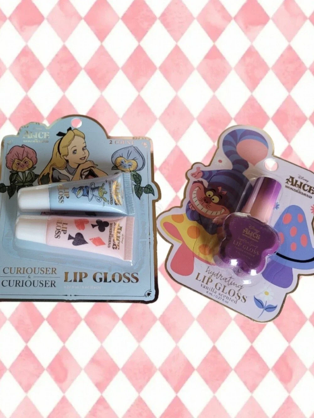 DISNEY ALICE IN WONDERLAND BATH & BEAUTY LOT BODY SCRUBS LIP GLOSSES & BATH BOMB